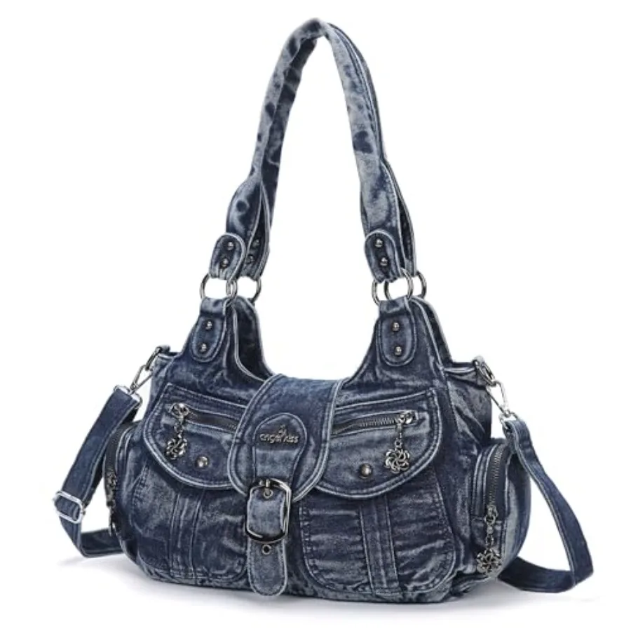 

Angel Kiss Hobo Bags for Women Vegan Leather Shoulder Purses and Handbags Ladies Roomy Tote Bags Purse with Crossbody Strap