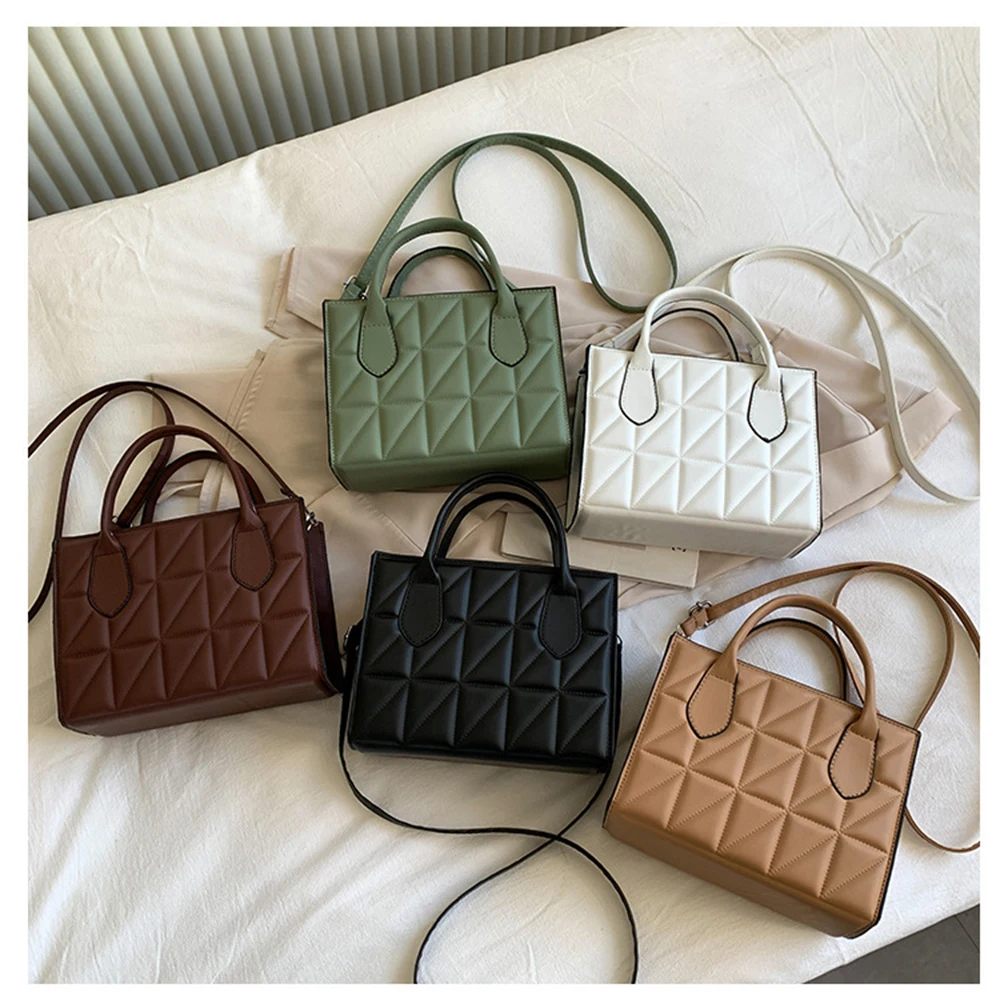 

Pu Leather Crossbody Handbags for Women New Casual Messenger Bags Simple Texture Fashion Shoulder Bags Horizontal Square Bags