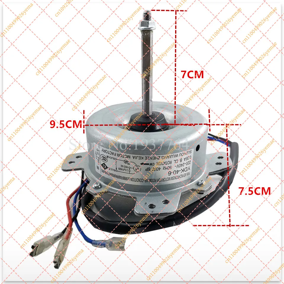 Nuevo Motor de Aire Acondicionado de 40W YDK-40-6 YDK-25-6, Motor de Ventilador Exterior Universal, Pieza de Repuesto de Motor de CA de 220V