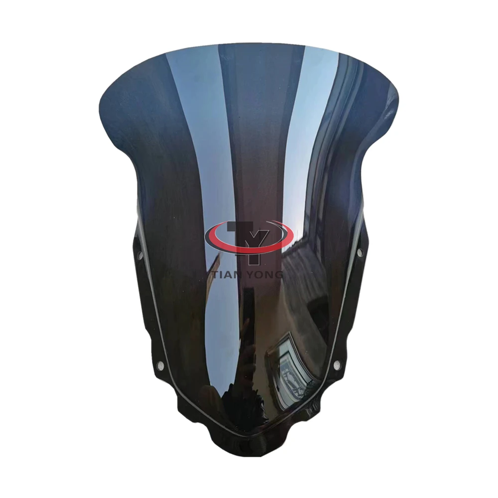 Para Kawasaki KLR650 KLR 650 2008-2015 Deflector de viento parabrisas de motocicleta ahumado negro acrílico Viso