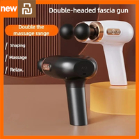 Xiami Youpin Dual Head Mini Massage Gun Professional Muscle Digital Display Portable Mijia Massager Relax Rechargeable Home Gym