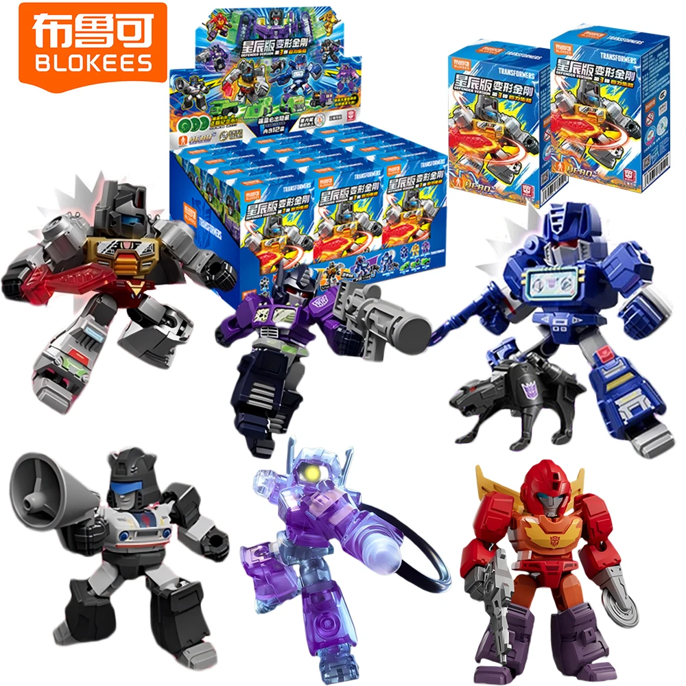 Neue Original BLOKEES Transformers Defender Version 3 Blind Box Anime Peripherie Montieren Spielzeug Sammeln Mädchen Weihnachten Geschenke