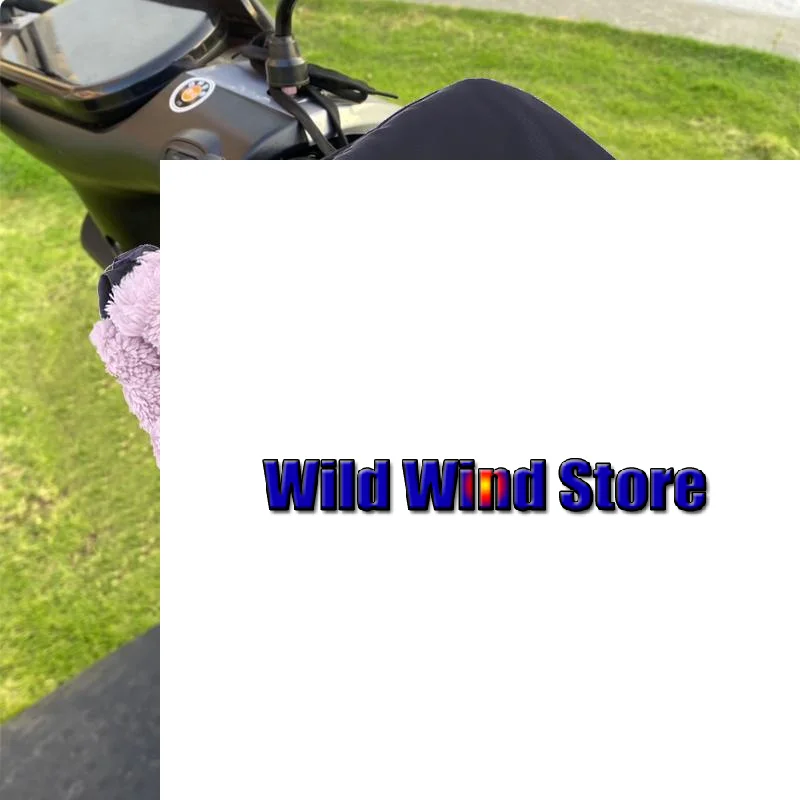 

2 шт. черные зимние перчатки для электрического велосипеда - теплые утолщенные чехлы на ручки, непромокаемые и ветрозащитные мотоциклетные перчатки из искусственной кожи