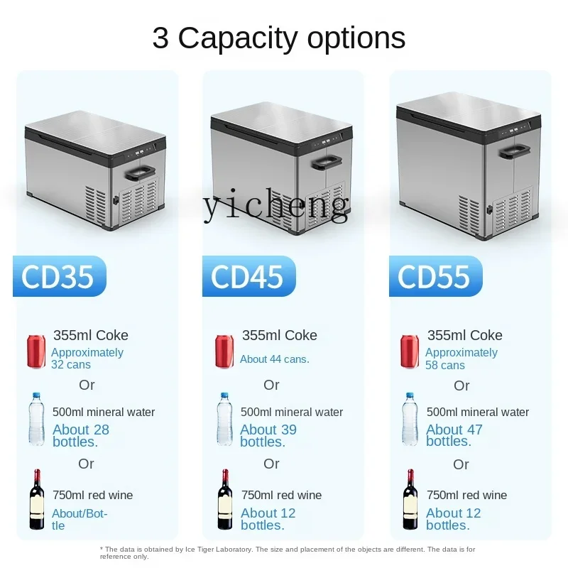 Xl Auto kühlschrank Kompressor Kühlung Dual Use in Auto und Zuhause 12 v24v LKW gewidmet