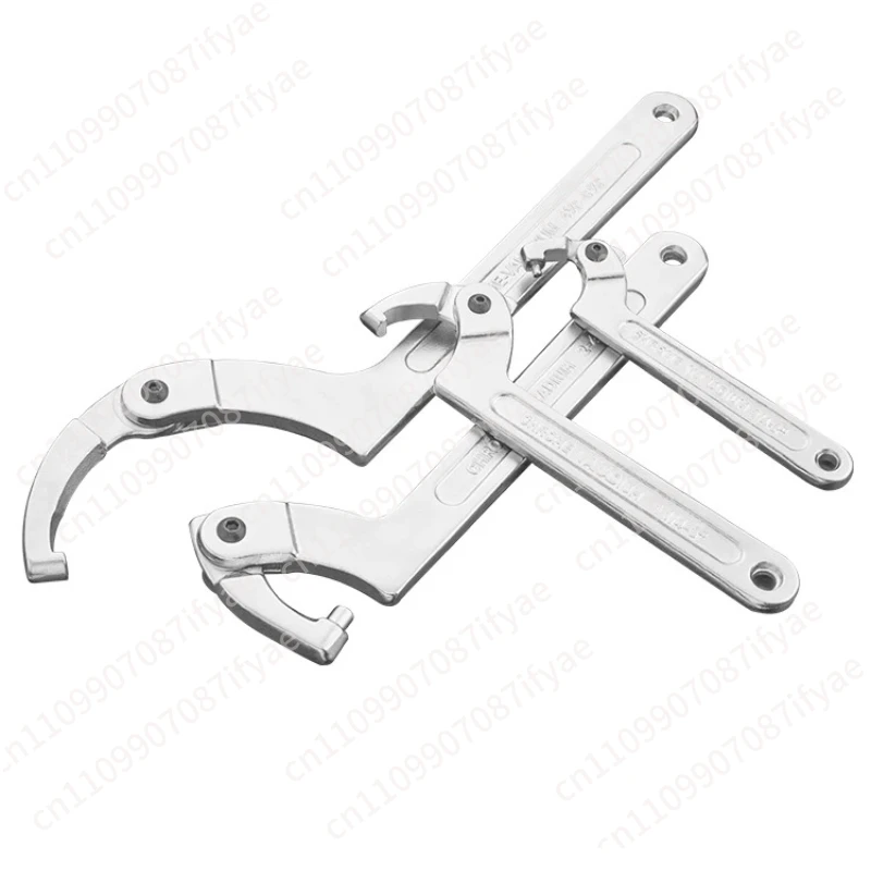 movable crescent wrench universal lock nut shock adjustment tool hook water meter cylinder round nut wrench