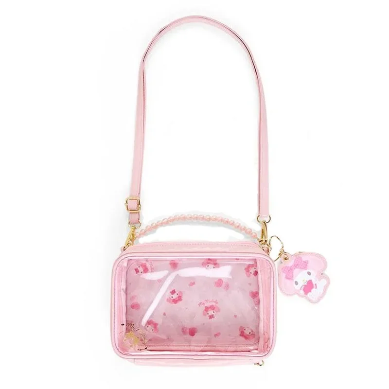 

Kuromi My Melody Anime Kawaii Sanrio Multi Functional Pain Bag Cute Cartoon Cinnamoroll Portable JK Uniform Storage Bag Gifts