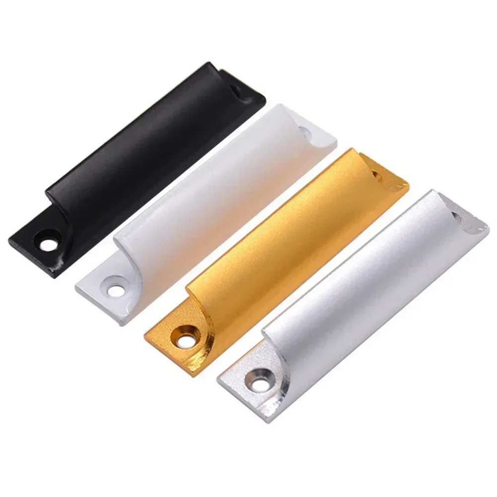 1pc Aluminum Alloy Handle Furniture Hardware For Cabinet Doors Balcony Doors Casement Black/White/Gold/Silver 9cmx2cmx2cm