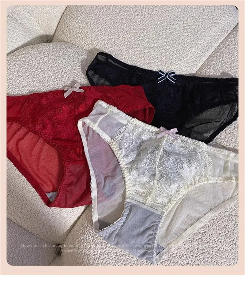 Red Underwear Women\'s Panties and Bra Set Lace Seamless Bras Push Up Sexy Backless Lingerie Women Lenceria Para Mujer Bralette