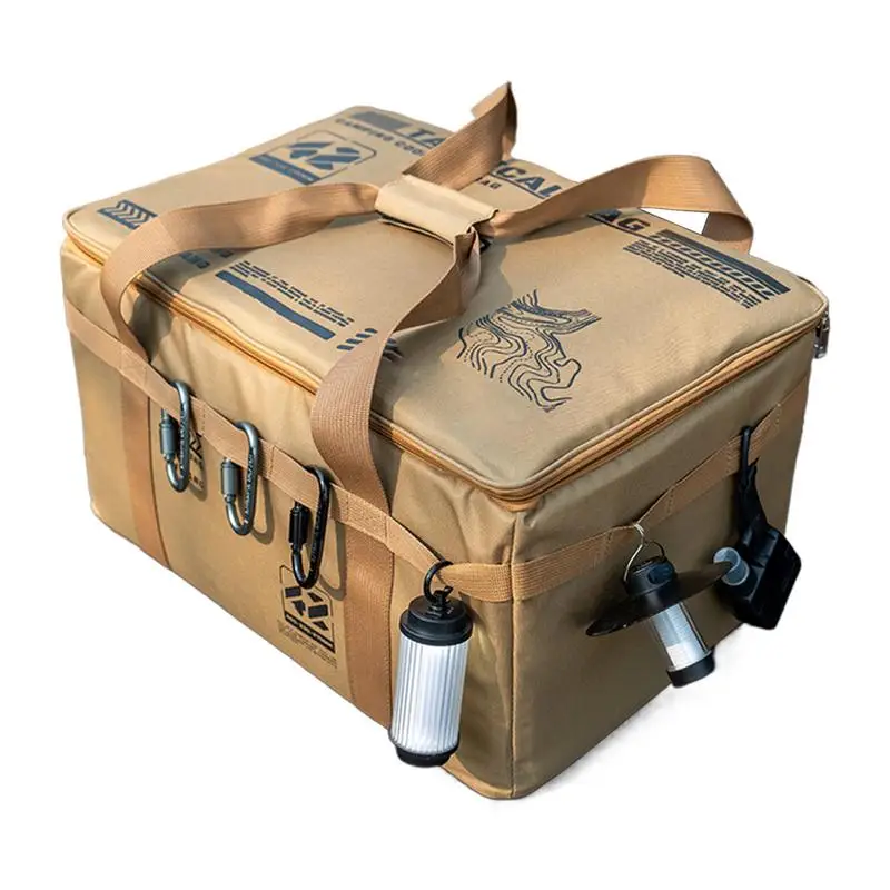 

Camp Gear Storage Bag Camping Storage Organizer Carry Bag 30L Duffel With Ergonomic Handle Waterproof Container For Barbecue