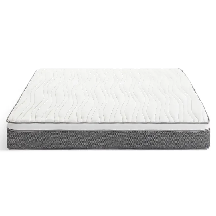 12 بوصة رخيصة فراش العظام الملك الملكة كامل الحجم نشمر ضيق أعلى الهجين سرير مفرد التوأم هلام رغوة الذاكرة فراش #6