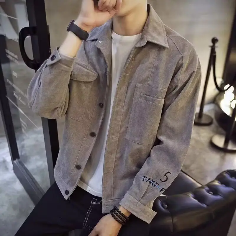 

2025 New Spring and Autumn Men's Jacket Casual Teen Autumn Coat Student Korean Clothing Trendy Men's Boyfriend Autumn Coat
