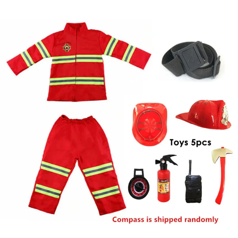 

♥AA Halloween Firefighter Cosplay Costume for Kids adults Boys Girls Carnival Party S-Sam Fireman Uniform Toys Outfits New 2026