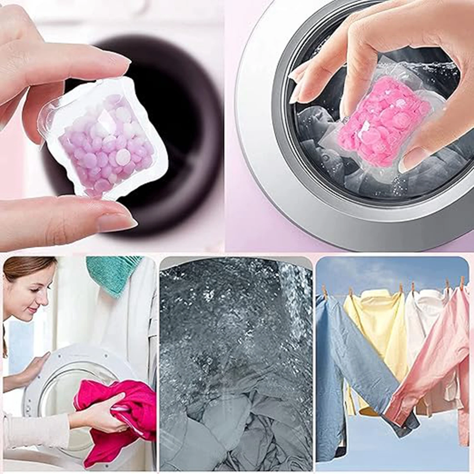 30PCS Washing Machine Laundry Scent Beads Granule Detergent Capsule Ball Clothing Diffuser Perfum Scent Booster Beads view 3