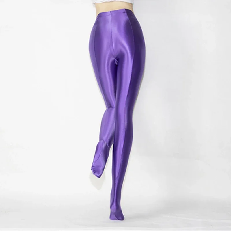 Shiny Yoga Pants Plus Size Oily Pantyhose High Waist Tights Sexy Training pants For Women Sports Leggings Fitness Spandex GLOSSY