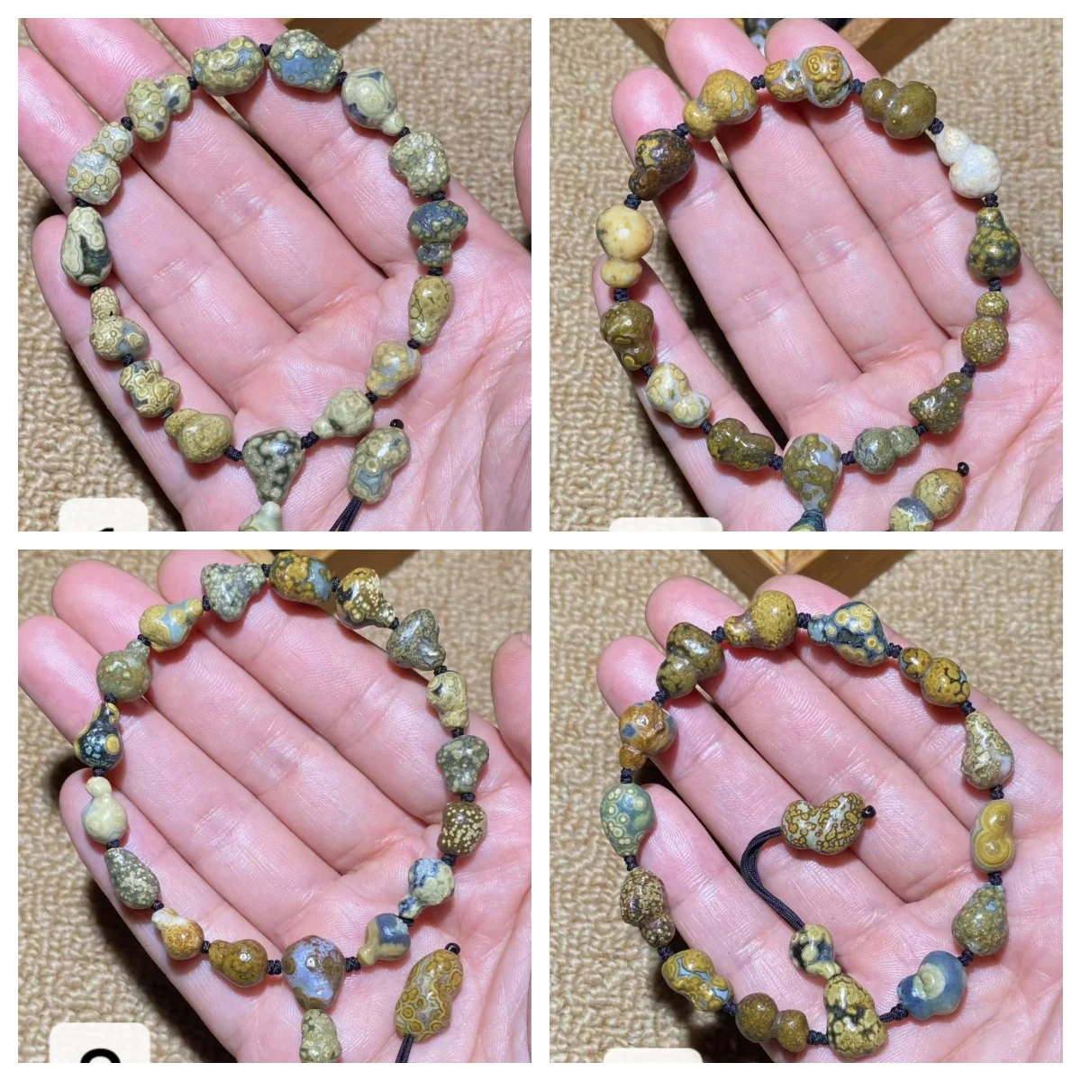 1pcs/lot Natural Gobi Agate Rough bracelet world's strongest power stone rare special Jadeization White background Eye stones