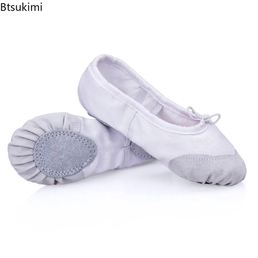 2026 Children's Ballet Shoes Canvas Soft Sole Ballet Dance Slippers Girls Practise Ballerina Shoes Dance Yoga Shoes for Woman
