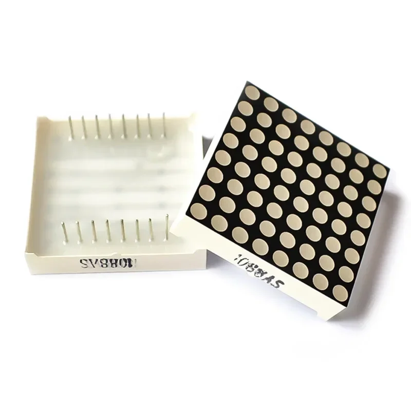 1PCS 8x8 Dot Matrix LED Display Module Common Cathode Red/Blue/Green 3MM 1088AS Displays Board Compatible with MAX7219