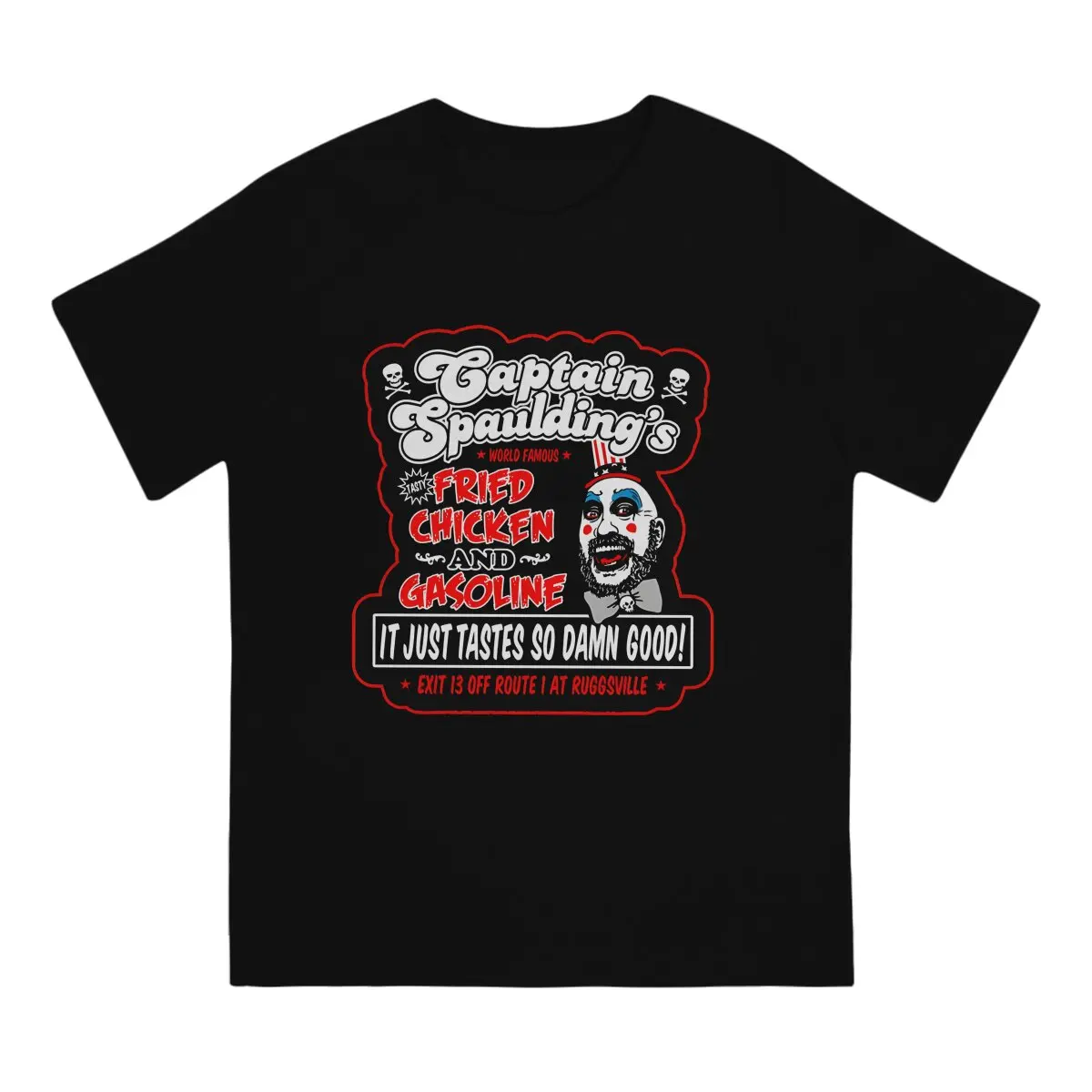 Appealing Men's T Shirts Captain spaulding's Leisure Tee Shirt Short Sleeve Crew Neck T-Shirts Cotton Summer Tops