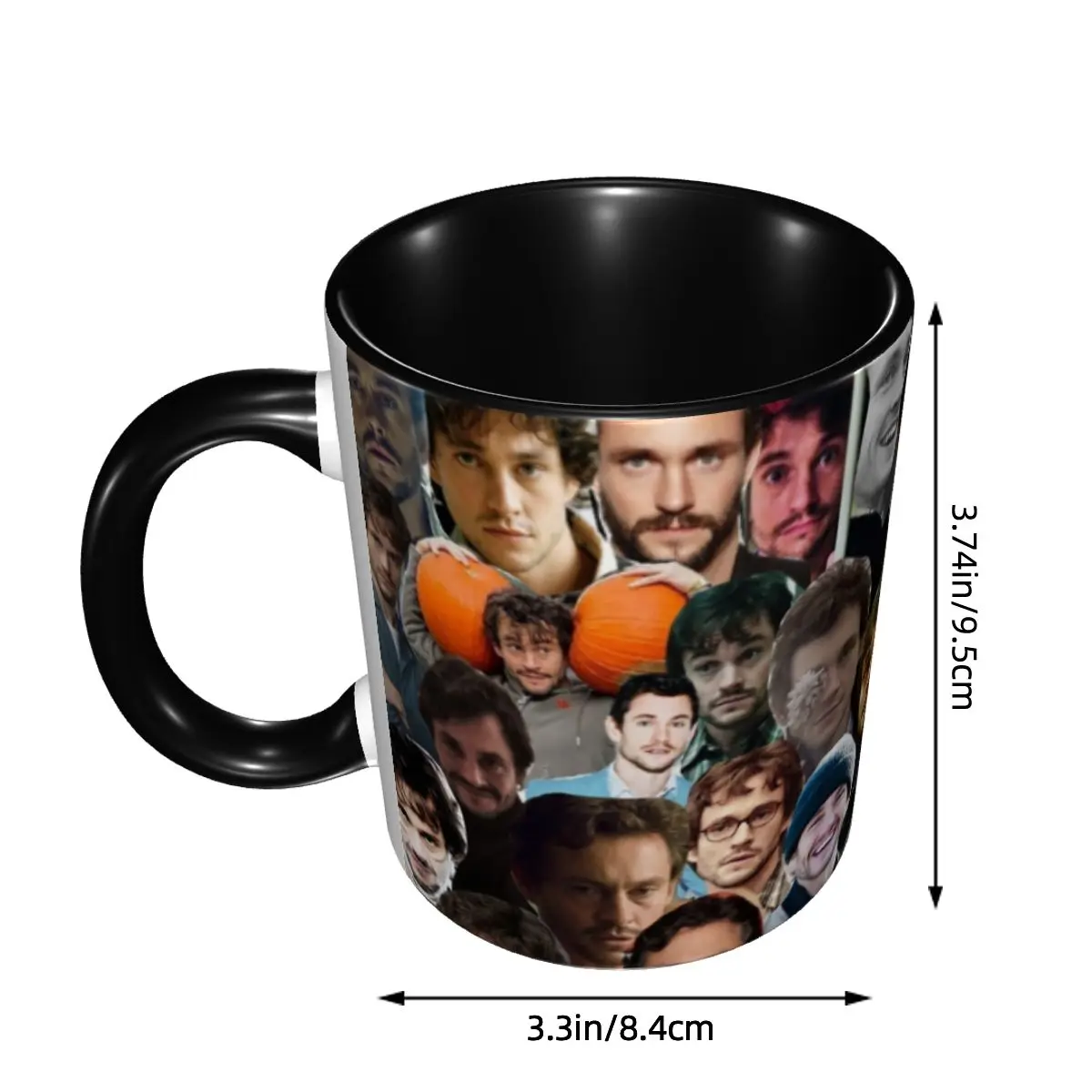 Custom Hannibal Coffee Mug DIY Hugh Dancy Will Graham Collage Ceramic Tea Milk Cup