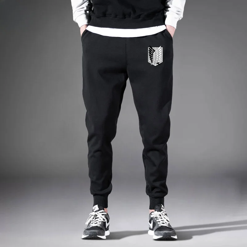

Atta on Titan Spor Casual Pants Loose Fit Cotton Sweatpants Teenage Boy's Faionable Long Trousers with kets