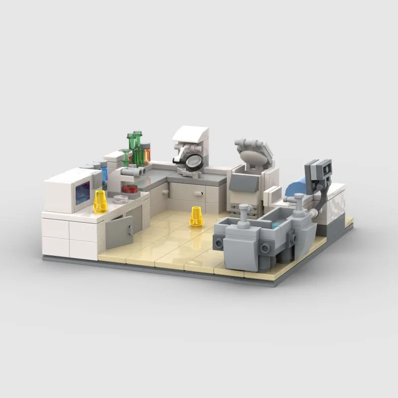 

Медицинская лаборатория MOC, совместимая с детскими игрушками-головоломками LEGO