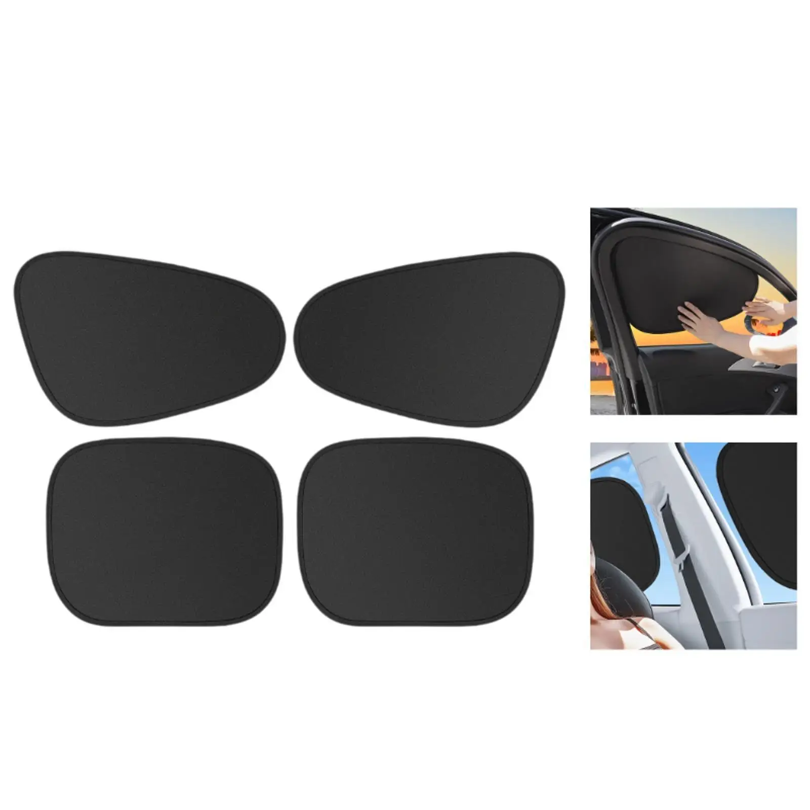 

4 Pieces Car Window Shades Auto Privacy Curtain for Changing Clothes