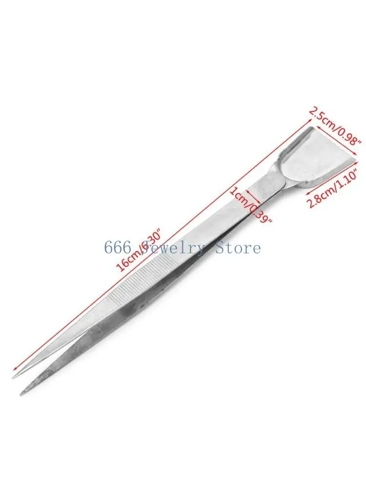 

F2TD Mini Shovel Handy Tweezers for Gemstones Pick Up Beads Jewelry Making Tools