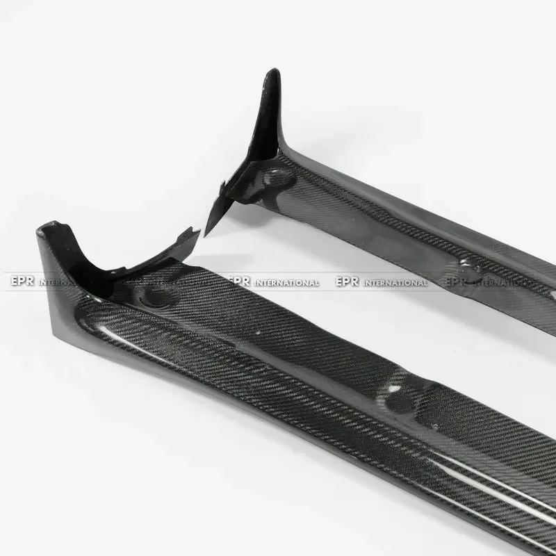 Car-styling Carbon Fiber EPA Style Side Skirt Extension Glossy Fibre Door Step Auto Body Kit For Porsche Cayman 987 2006-2012