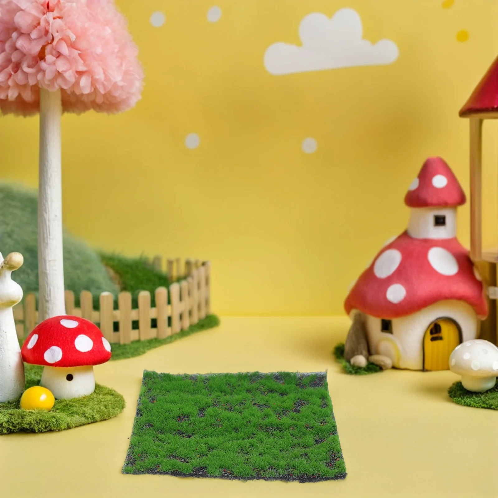 

6pcs 15X15Cm Fake Moss Artificial Grass Carpet For Crafts Terrariums Diy Landscaping Realistic Greenery Decorative