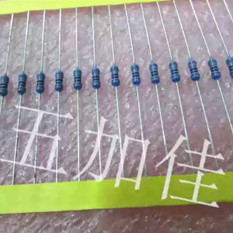 10-100pcs imported MF0207FRE52-100K 0.6W 100K 1/4W 1% metal film color ring resistor