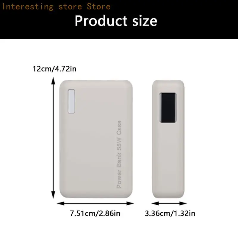 Schreibtischlade-Powerbank-Hülle für 20000 mAh 55 W PB545 Powerbank, Silikonhülle mit weichem Griffflächenpolster 55KC – Detail 6