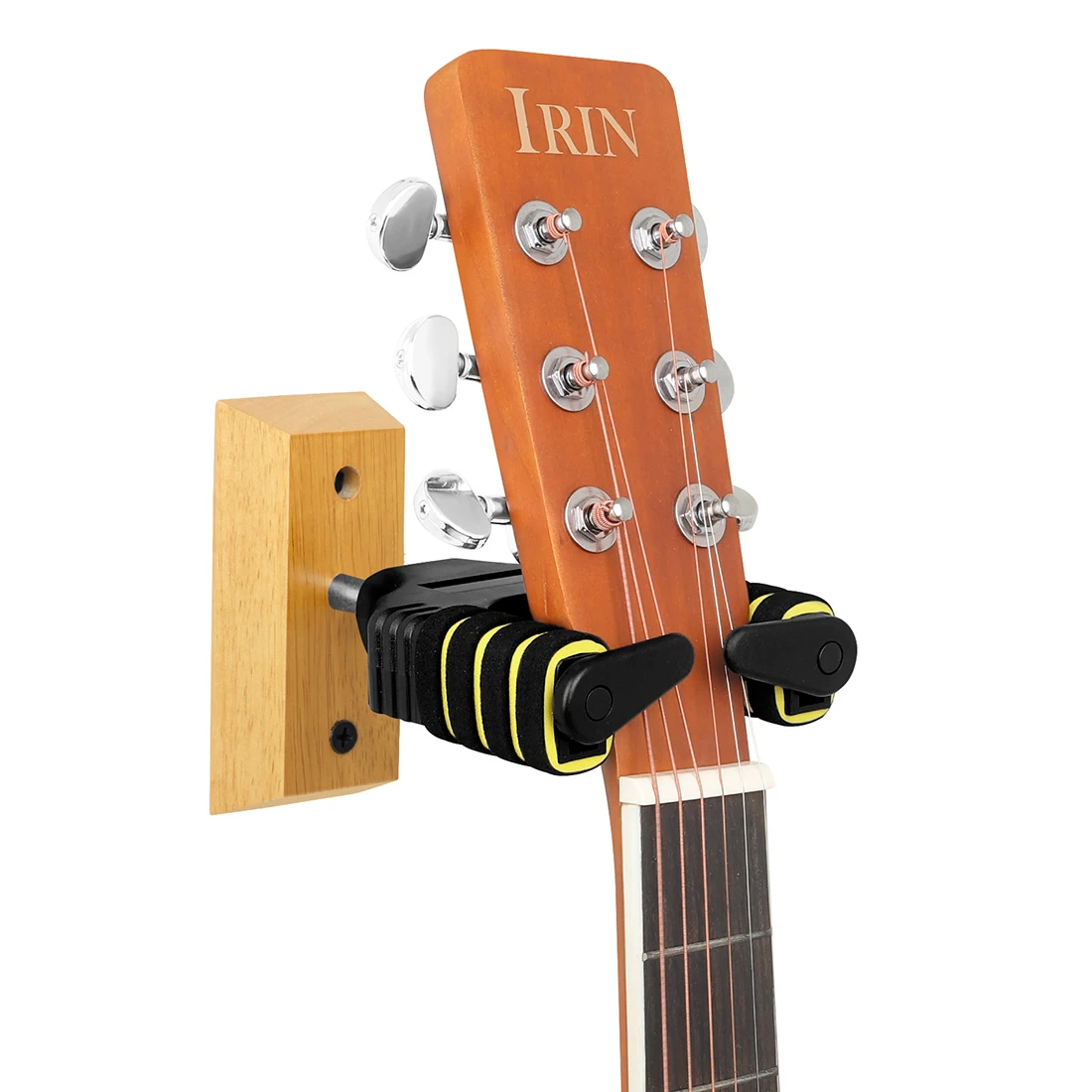 

Guitar Stand Wall Mount Solid Wood Base Gravity Self-Locking Wall Bracket for Guitar Violin Bass Ukulele Guitar Part Accessories