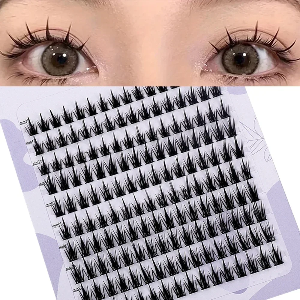 

160 рядов кластерных ресниц, кластер ресниц из искусственной норки, натуральное наращивание ресниц, 3D русская полоска, отдельные кластер ресниц