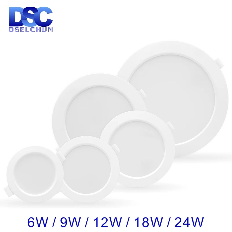 3/4/6/8 بوصة Led النازل 6 واط 9 واط 12 واط 18 واط 24 واط التيار المتناوب 220 فولت-240 فولت راحة ضوء السقف لوحة Led مستديرة أسفل ضوء الأضواء الإضاءة