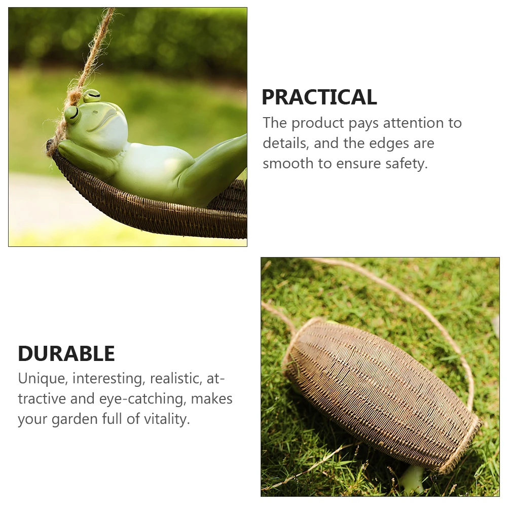 

Frog Garden Statues Pendant Ornament Decor Accessories Hanging Frogs Decoration