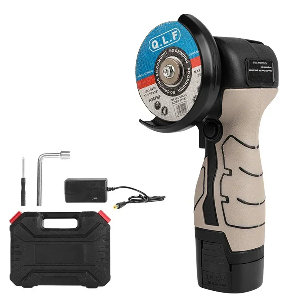 16 8V Brushless Angle Grinder Cordless Polishing Machine with High Rotational Speed Low Noise Ensures Fine Durability