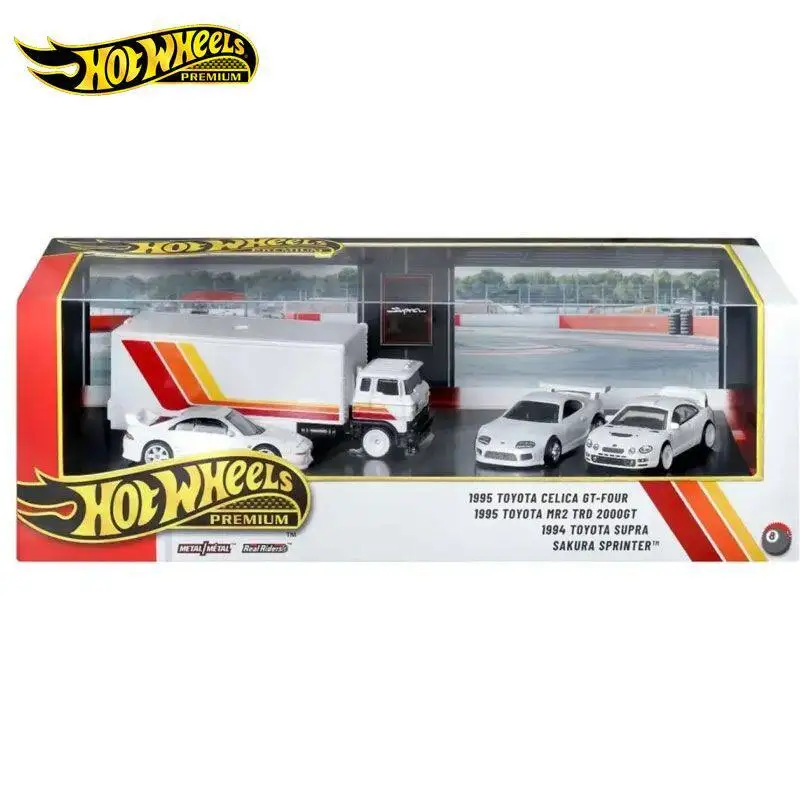 Genuine Hot Wheels Premium Diecast Alloy Toy Cars Real Riders Toyota Celica Gt Four Toyota Mr2 Trd 2000gt Supra Sakura Sprinter