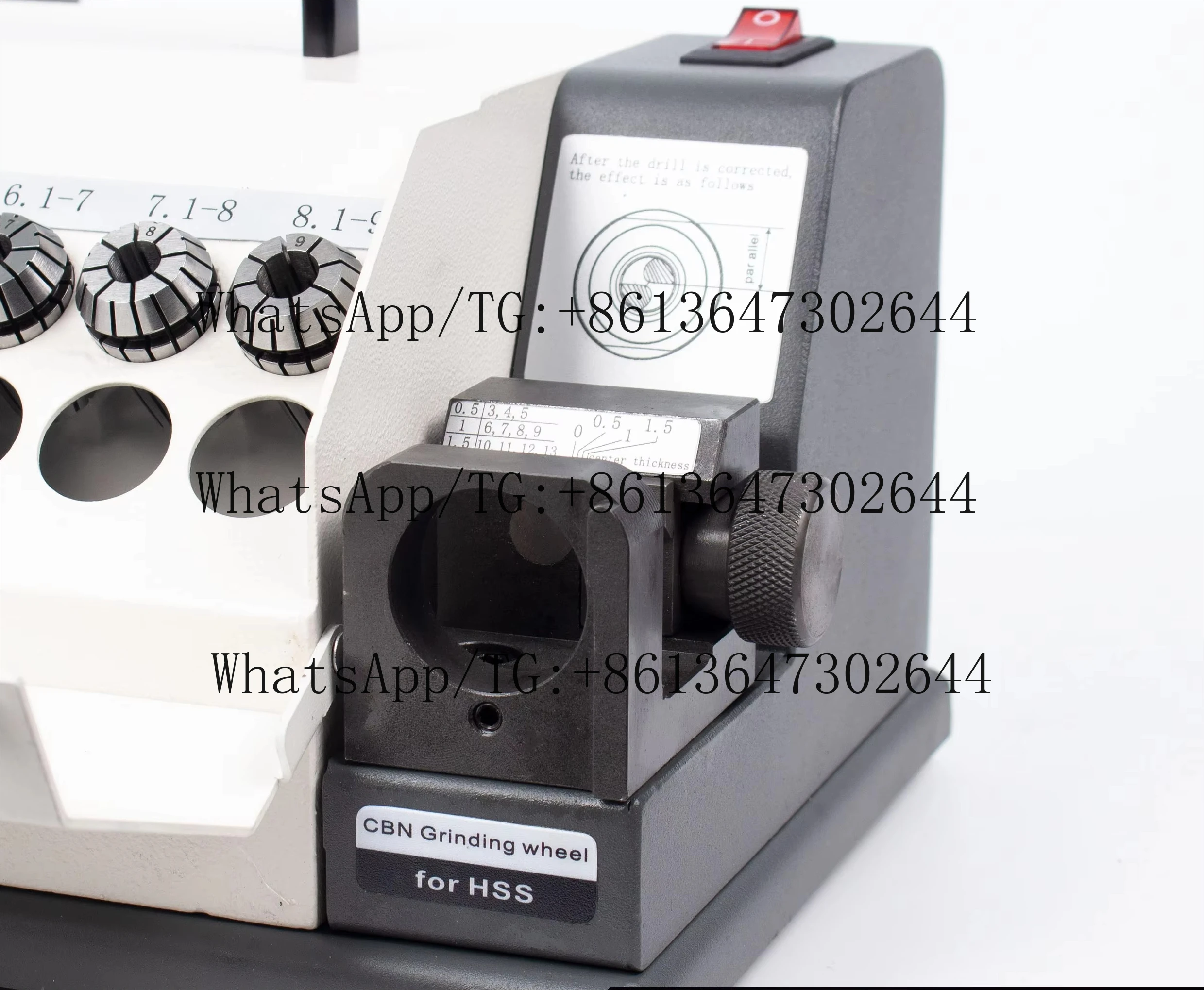 TX-Z13B Drill Bits Sharpener and Grinder 11 Collets Drill Grinding Machine Portable Grinding Sharpening Machine