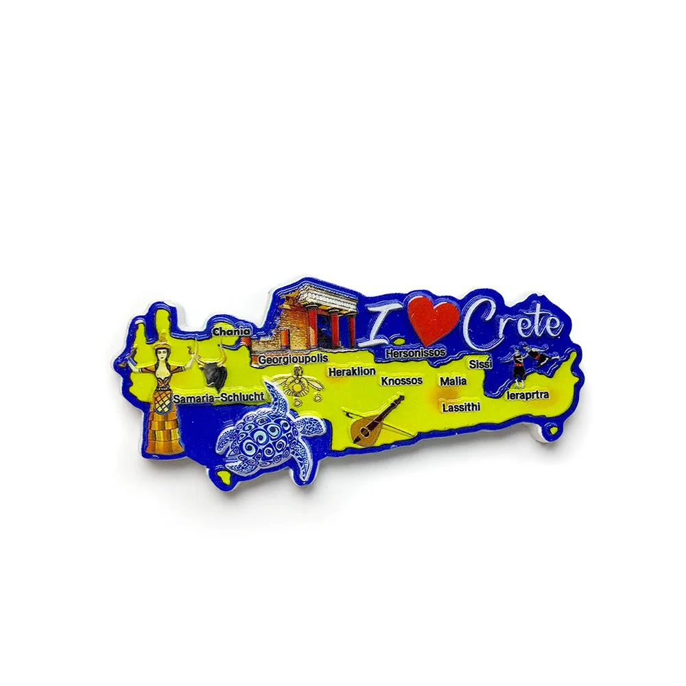 مغناطيس ثلاجة كريت ثلاثي الأبعاد من الراتنج - مغناطيس ديكور للغرفة والمنزل، مغناطيس قوي لطيف للثلاجة