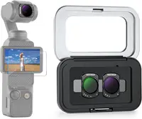 NEEWER Juego de filtros ND variables para DJI Osmo Pocket 3, filtro de lente de cámara de acción de densidad neutra ND2-32 y ND64-512 magnético