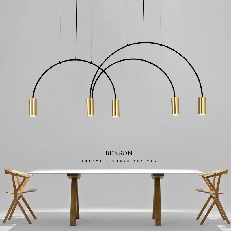Dinning Brief Nordic Room Chandelier Lighting Modern Designer Office  Chandelier Light Vintage Spot Hanging Lights /LED Lamp