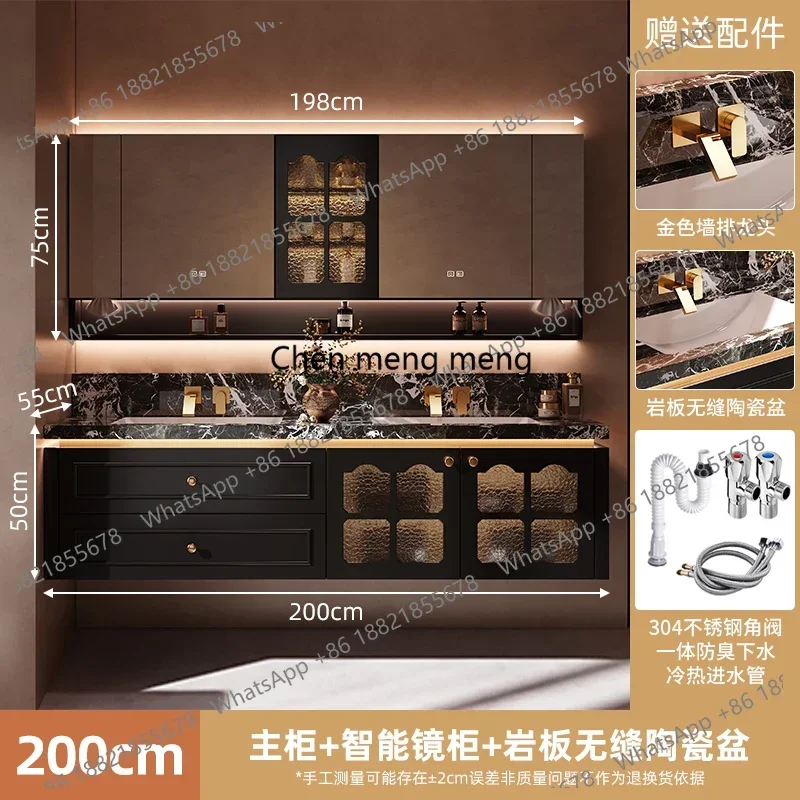 YL  Luxury Modern Mirror Bathroom Cabinet Wall Mounted Drawers Ceramic Storage Bathroom Cabinet Space Saver Mobile Bagno Furnit