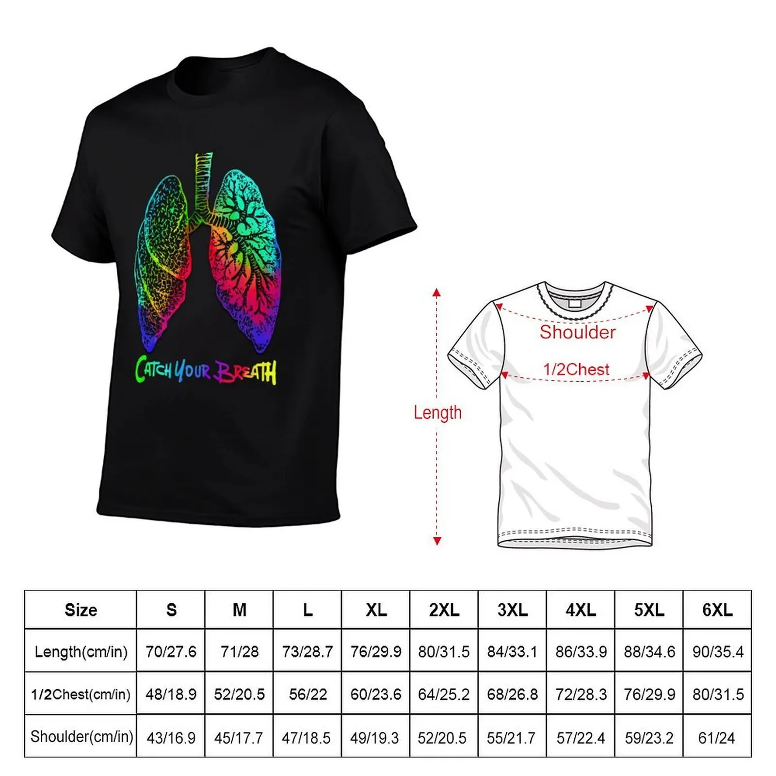 Catch your breath T-Shirt Plus Size Summer Casual T-Shirt