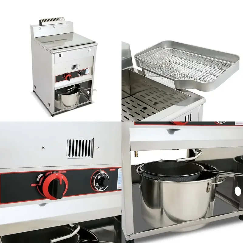 2026 Industrial Stainless Steel Chicken Fryer Temperature Control Rapid Heating Chicken Frying Deep Fryer