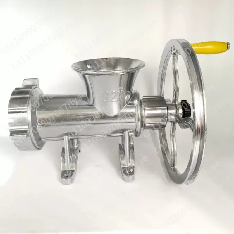 Household No. 32 manual meat grinder hand cranked enema machine old-fashioned meat grinder aluminum alloy minced meat treasure
