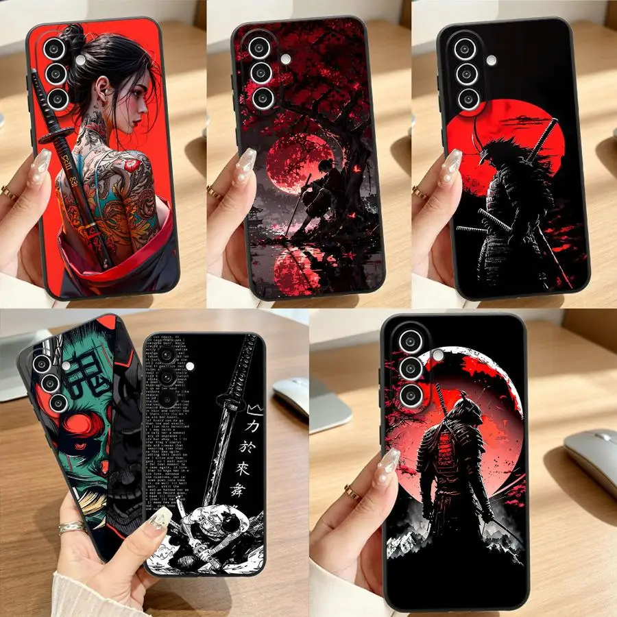 Retro Ghost Warrior Case for Samsung Galaxy A18 A57 A55 A25 A16 A15 A50 A06 A05 A52 A36 A53 A17 A73 A51 A37 Phone Cover A41 A70