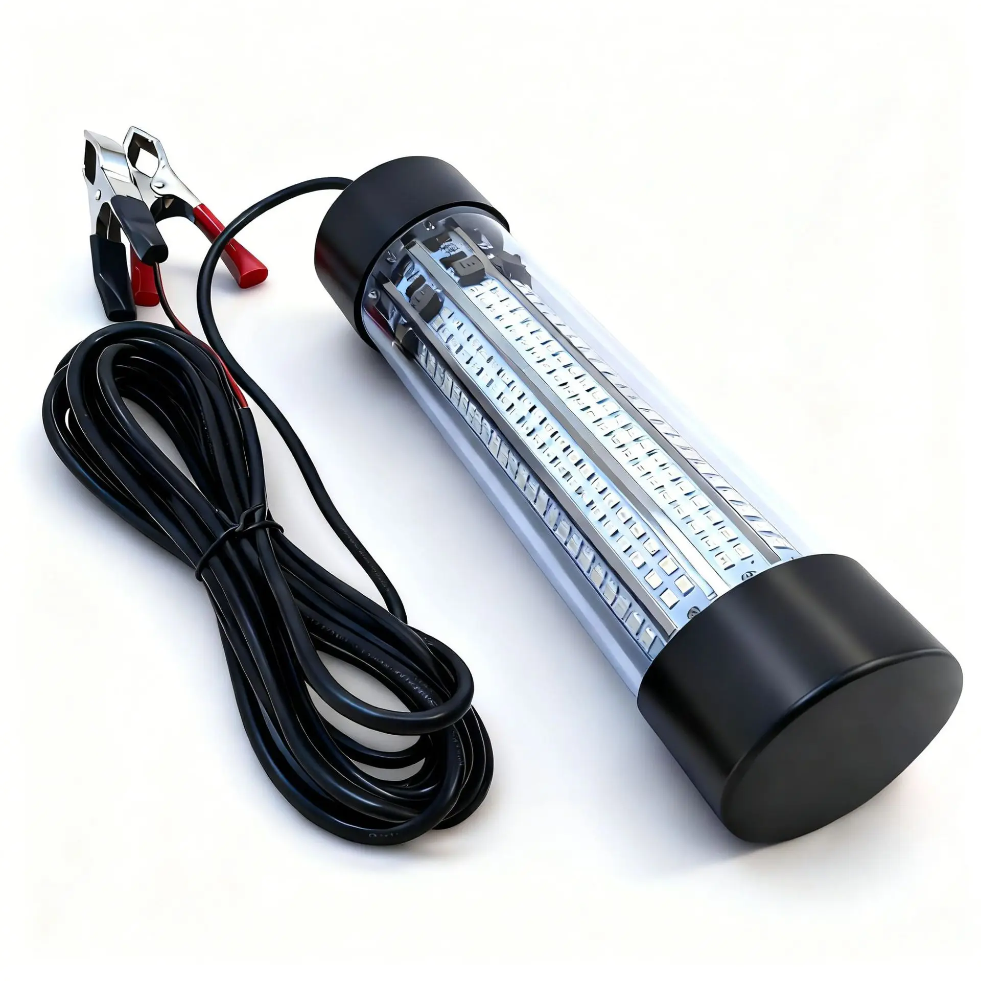 12-24V high-brightness high-power 100W hollow structure IP68 waterproof LED fish attractor lamp, fish gathering lamp, underwater