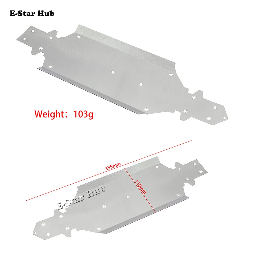 

Stainless Steel Metal Bumper Chassis Armor Protection Skid Plate for 1/10 XTS F10 RC Car Upgrade OP Accessories