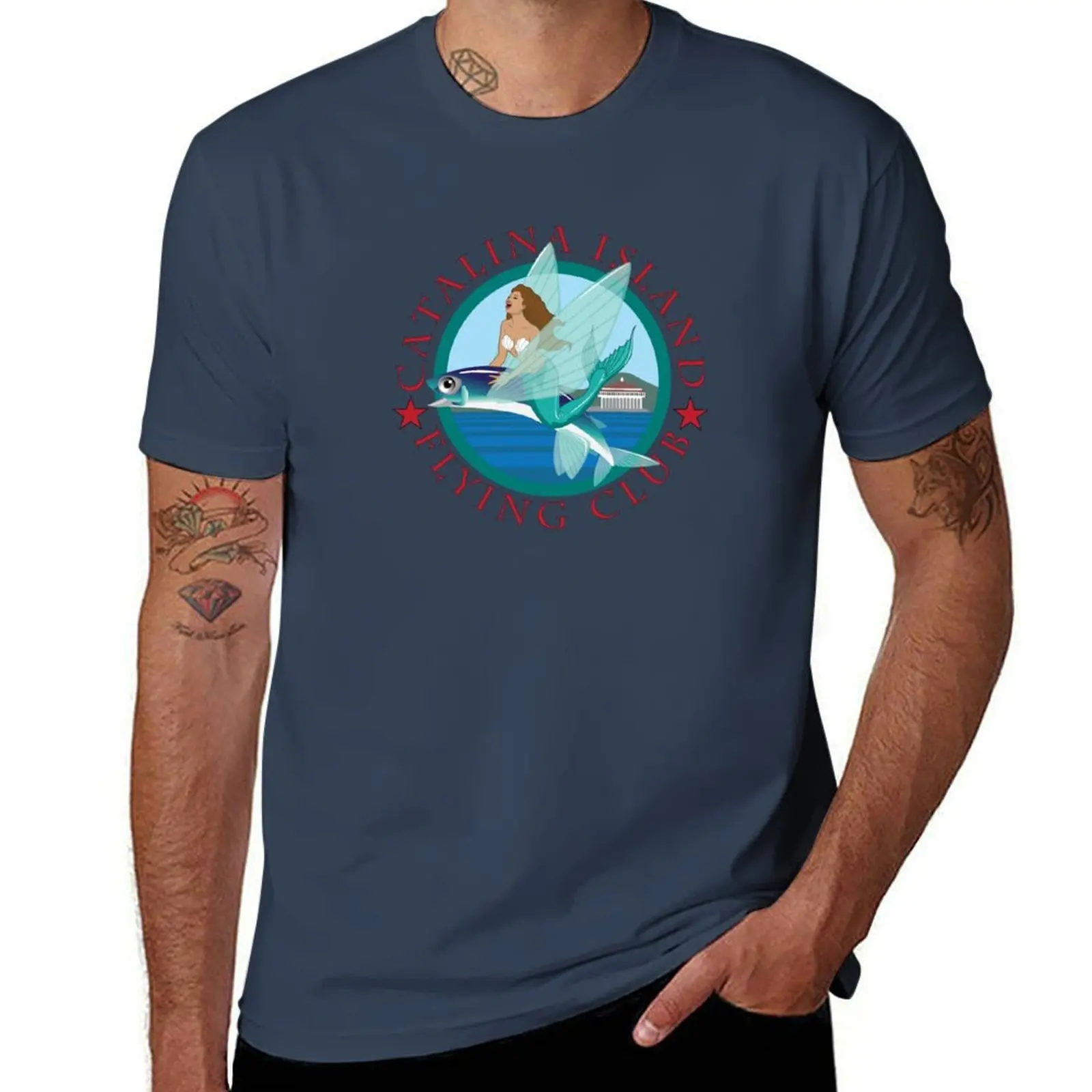 Camiseta Catalina Island Flying Club, camisetas g para hombre, camisetas de verano para hombre, camisetas gráficas