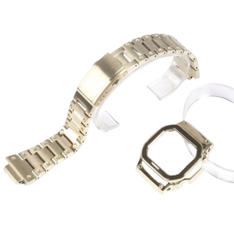 For Metal Case Strap, Suitable for DW5600 Stainless Steel Strap Modified Accessory Strap